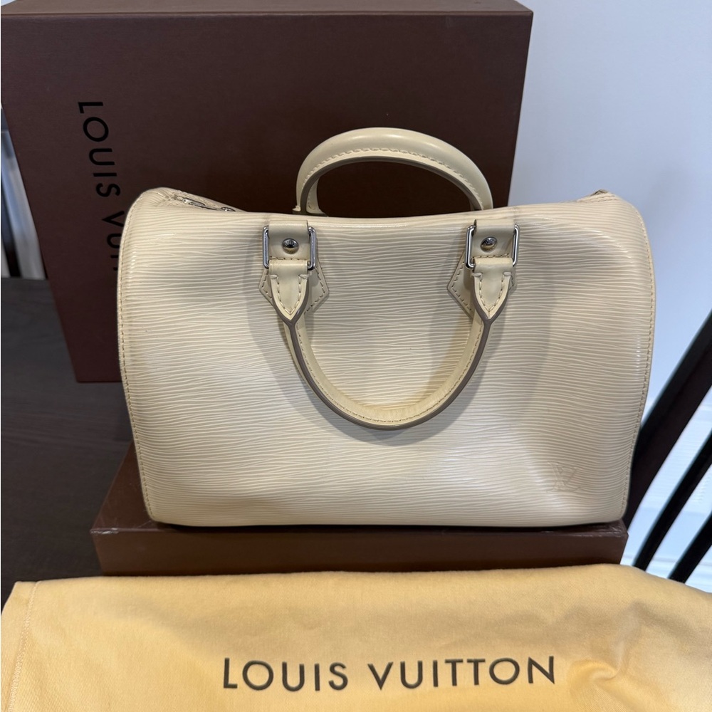 Louis Vuitton Speedy bag in Epi -Speedy 25 Ivory